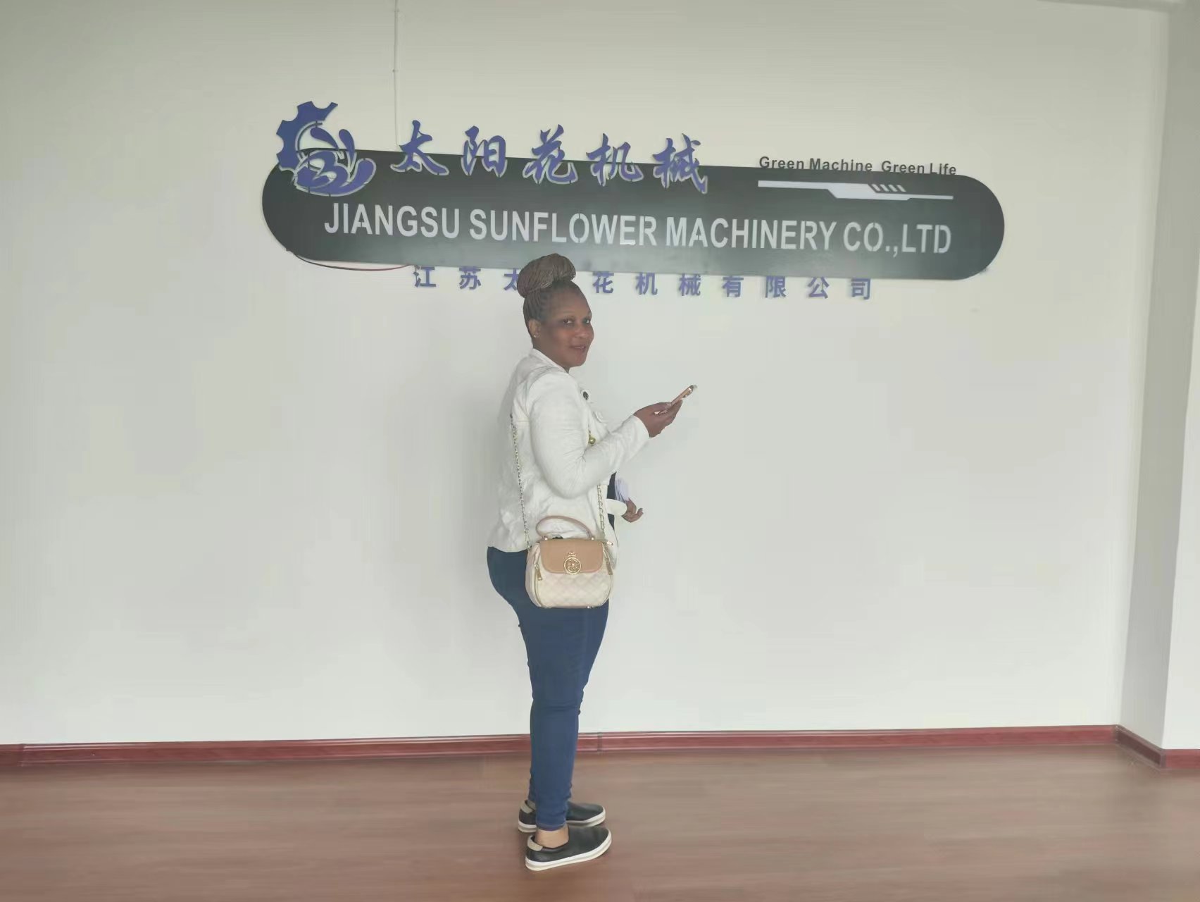 Tanzania customer visit Jiangsu Sunflower Machinery Co., Ltd 