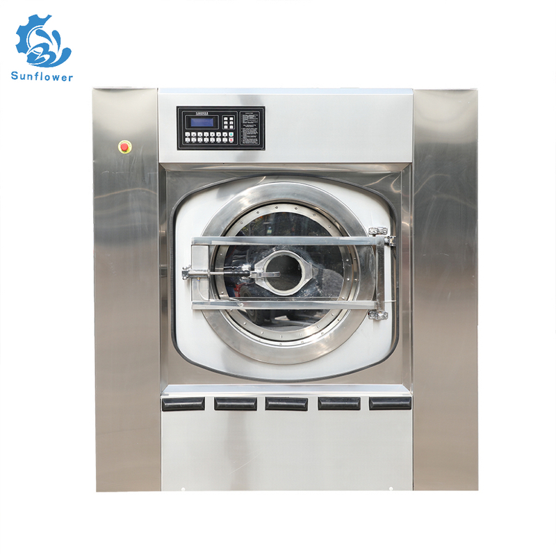 100kg Capacity Stainless Fully Automatic Garment Washer Equipment 