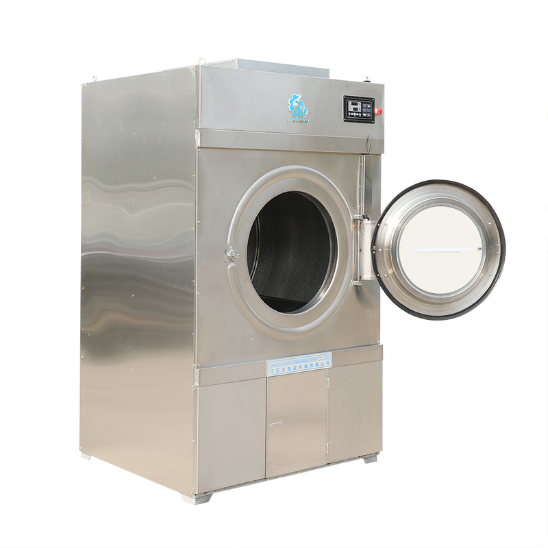 High Performance 100kg Stainless Steel Tumbler Dryer Gas Heated Only One Set In Stock 